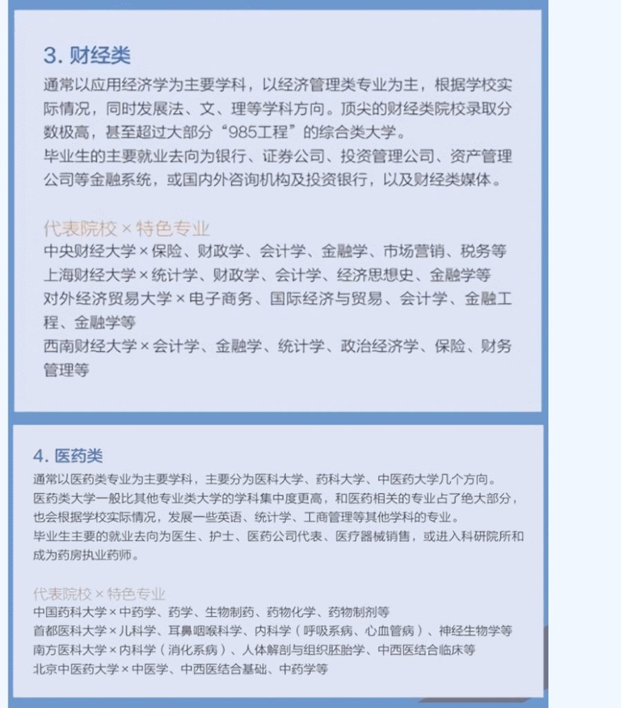 综合类大学和专业类大学，如何辨别？